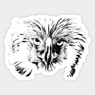 Harpy, bird of prey -  head of a bird Harpy Sticker